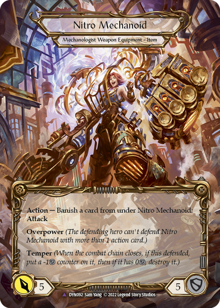 Construct Nitro Mechanoid // Nitro Mechanoid (Marvel) [DYN092] (Dynasty)  Cold Foil | Good Games Cannington