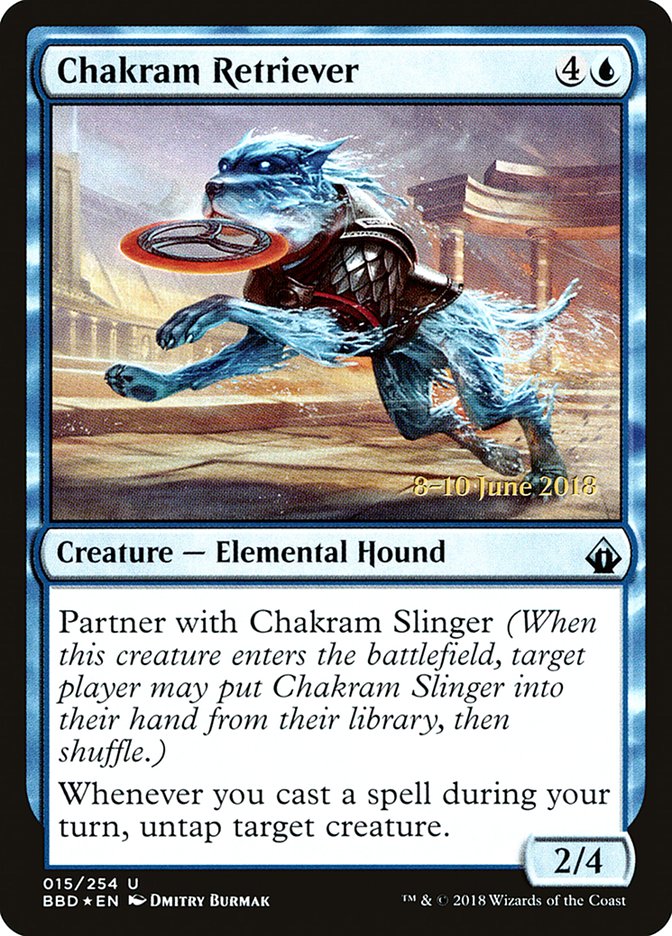 Chakram Retriever (Prerelease) [Battlebond Promos] | Good Games Cannington
