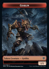 Saproling // Goblin Double-Sided Token [Dominaria United Tokens] | Good Games Cannington