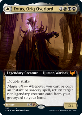 Extus, Oriq Overlord // Awaken the Blood Avatar (Extended Art) [Strixhaven: School of Mages] | Good Games Cannington