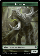 Elephant // Squid Double-Sided Token [Bloomburrow Commander Tokens] | Good Games Cannington