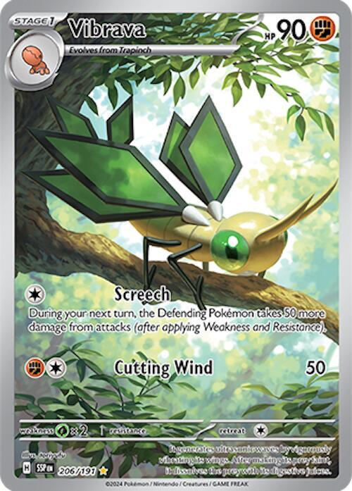 Vibrava 206 191 206/191 (SV08: Surging Sparks)  - Holofoil | Good Games Cannington