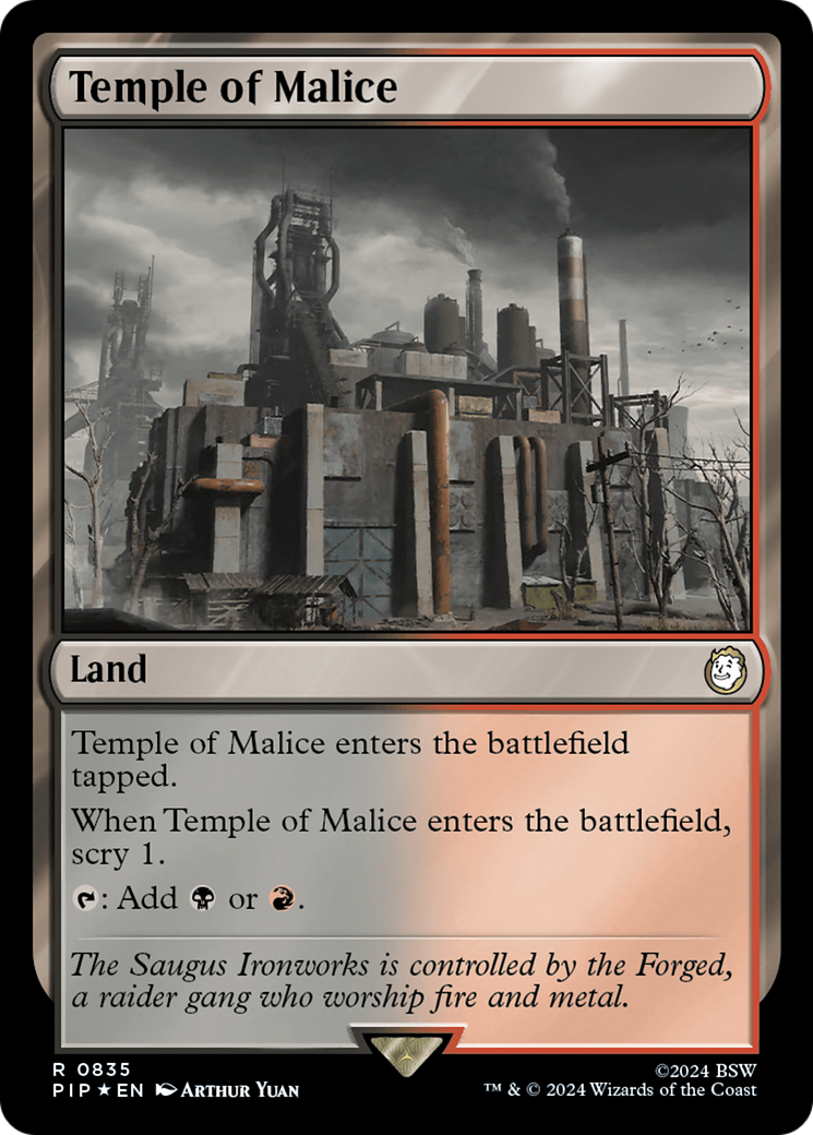 Temple of Malice (Surge Foil) [Fallout] | Good Games Cannington
