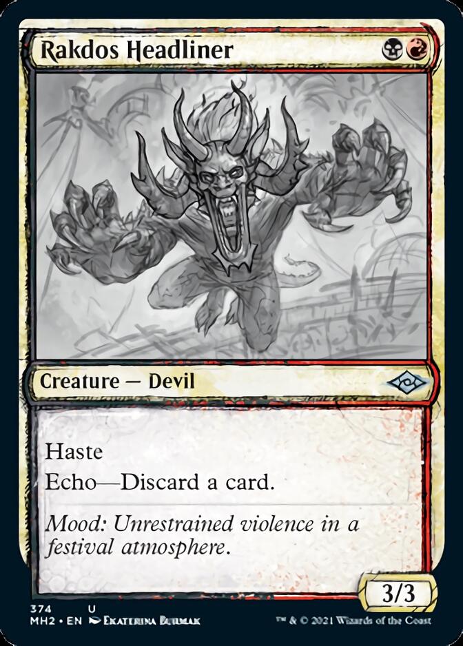 Rakdos Headliner (Sketch) [Modern Horizons 2] | Good Games Cannington