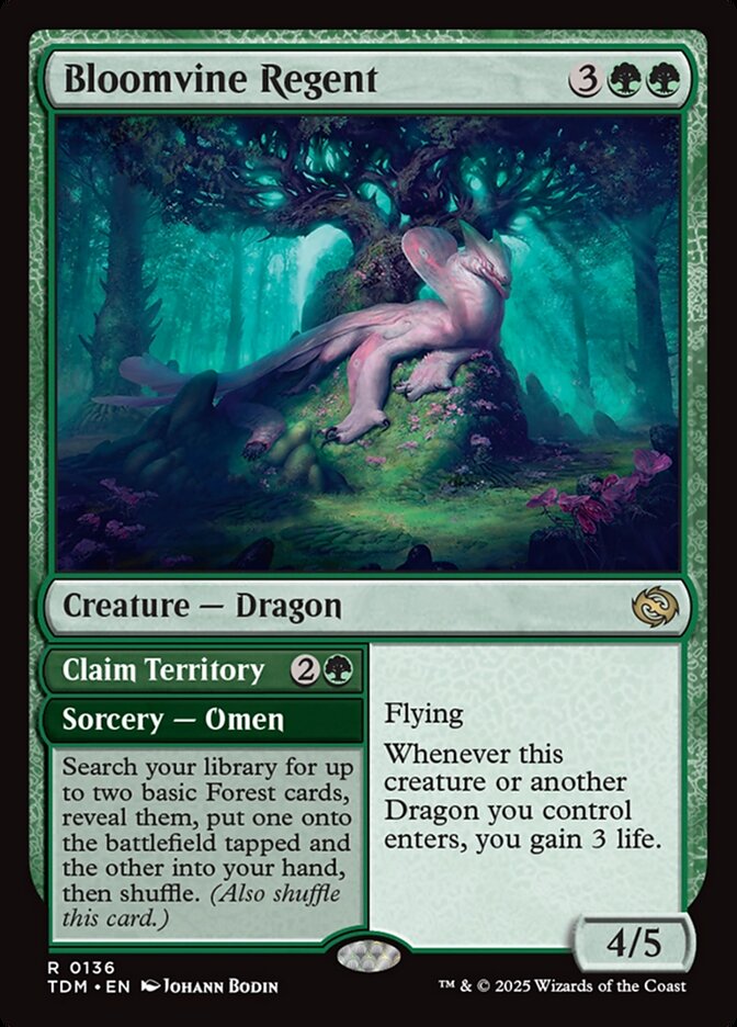 Bloomvine Regent // Claim Territory 136 (Tarkir: Dragonstorm)  | Good Games Cannington
