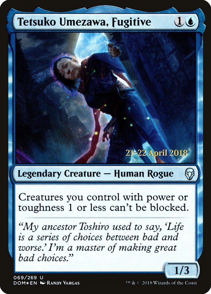 Tetsuko Umezawa, Fugitive [Dominaria Prerelease Promos] | Good Games Cannington