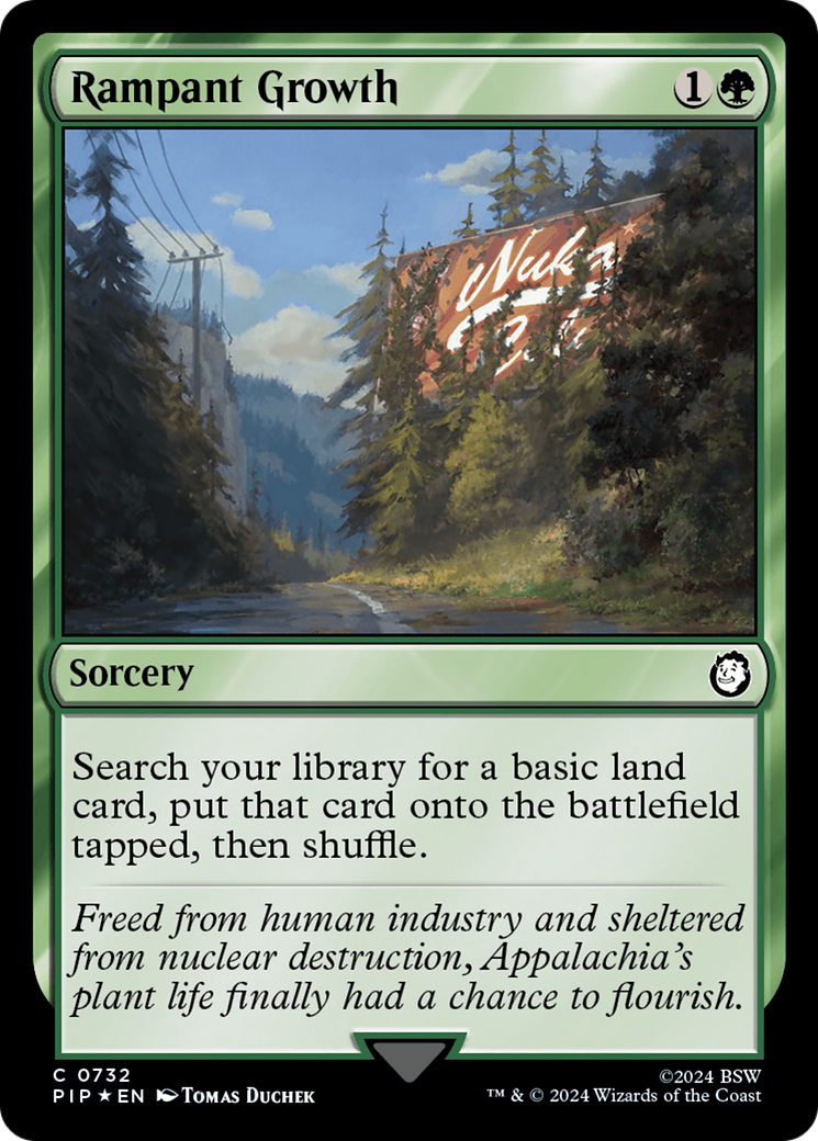 Rampant Growth (Surge Foil) [Fallout] | Good Games Cannington