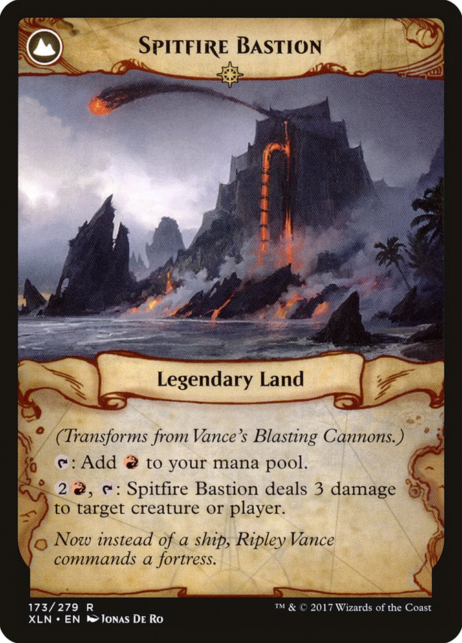 Vance's Blasting Cannons // Spitfire Bastion [Ixalan] | Good Games Cannington