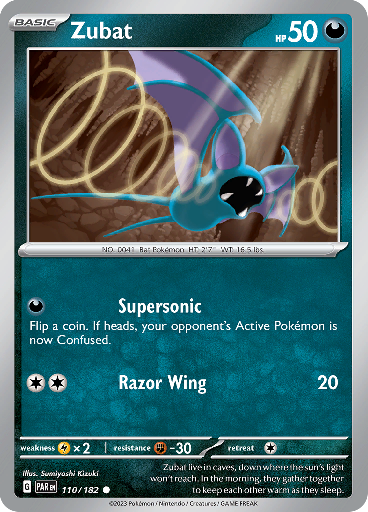 Zubat (110/182) [Scarlet & Violet: Paradox Rift] | Good Games Cannington