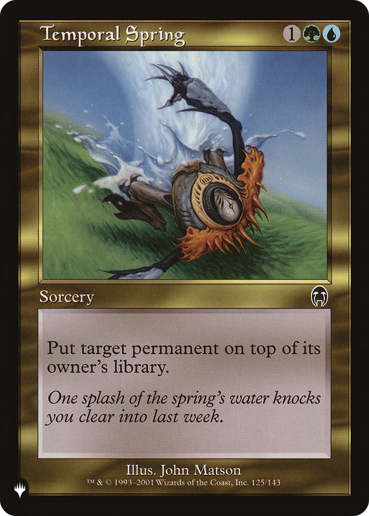 Temporal Spring [The List] | Good Games Cannington