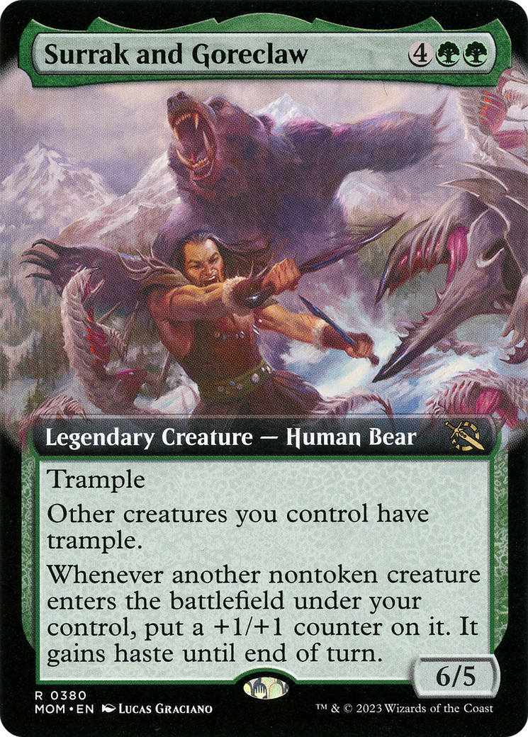 Surrak and Goreclaw (Extended Art) [March of the Machine] | Good Games Cannington
