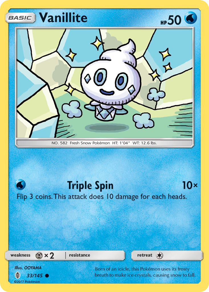 Vanillite (33/145) [Sun & Moon: Guardians Rising] | Good Games Cannington