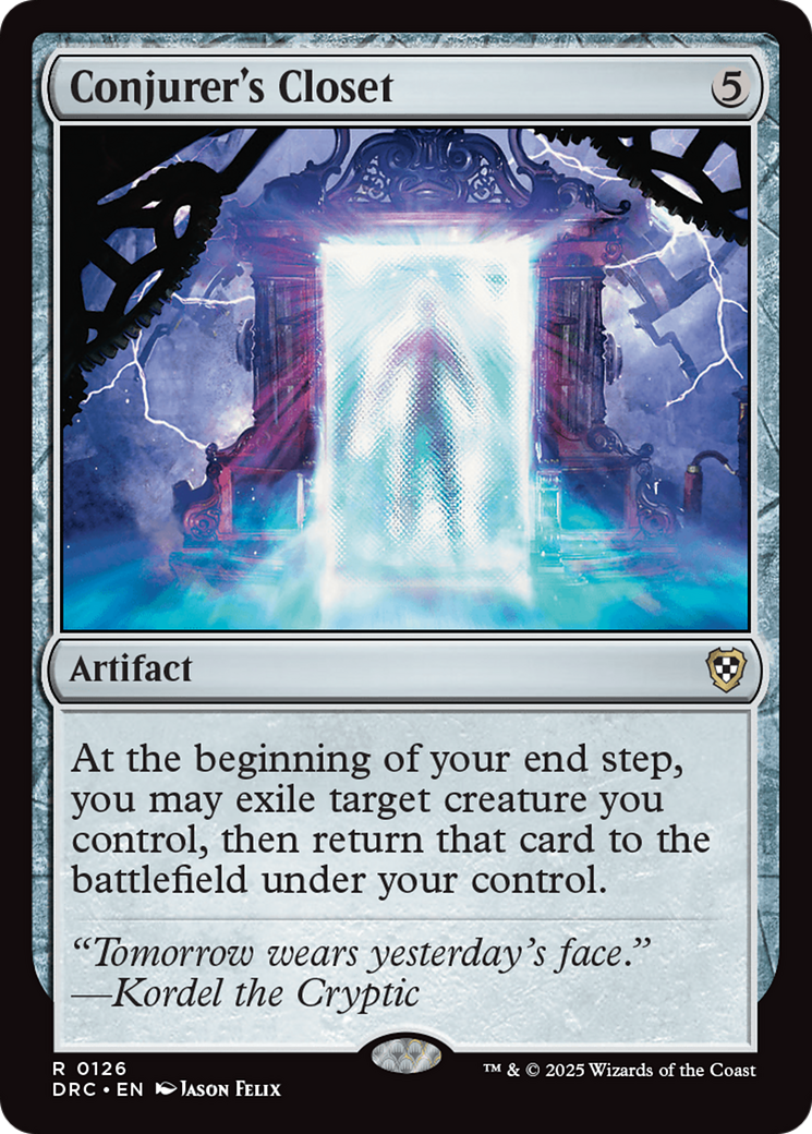 Conjurer's Closet [Aetherdrift Commander] | Good Games Cannington
