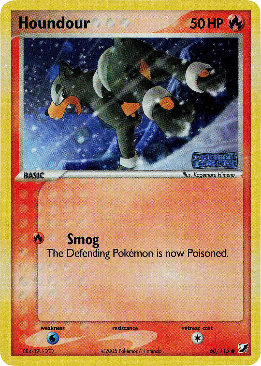 Houndour (60/115) (Stamped) [EX: Unseen Forces] | Good Games Cannington