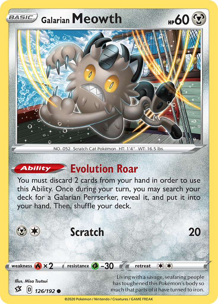 Galarian Meowth (126/192) [Sword & Shield: Rebel Clash] | Good Games Cannington