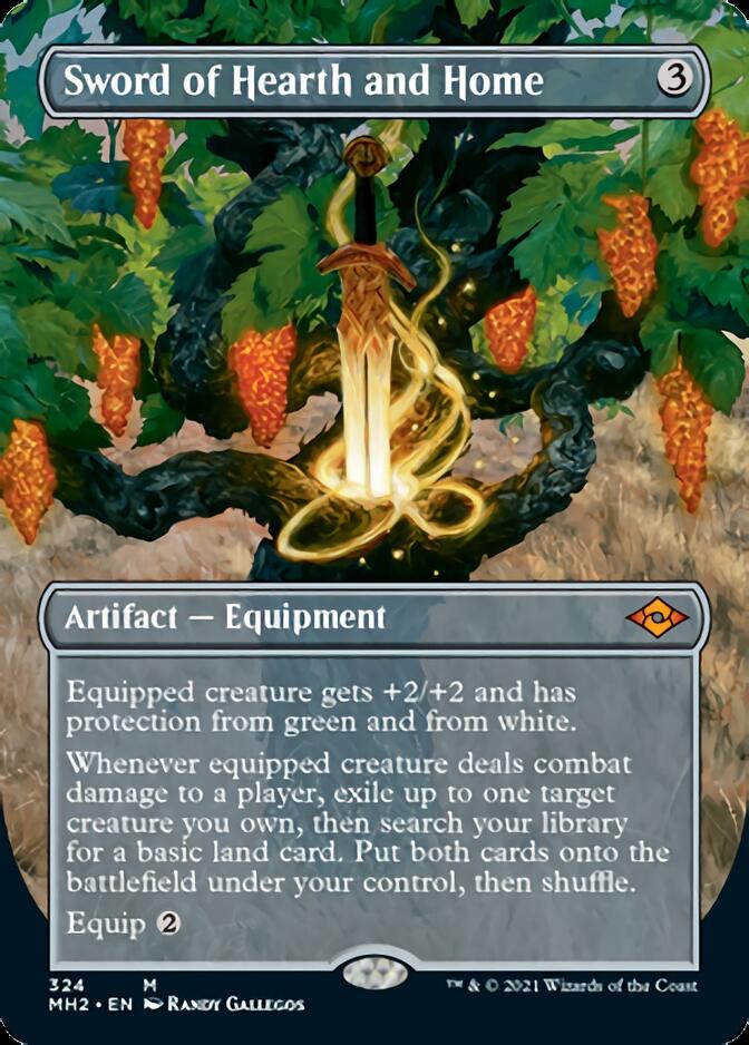 Sword of Hearth and Home (Borderless Alternate Art) [Modern Horizons 2] | Good Games Cannington
