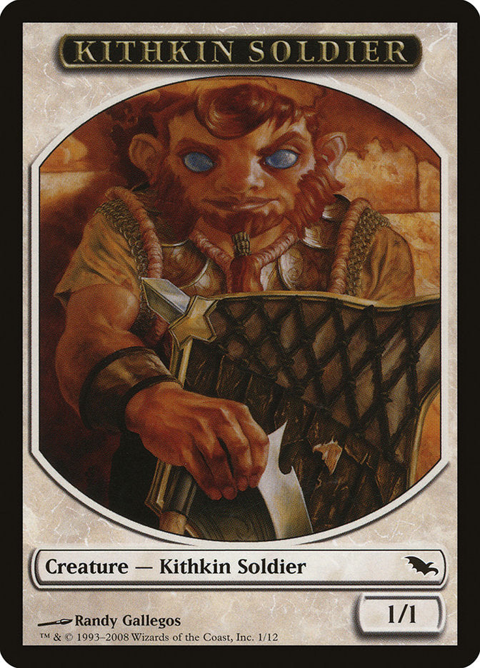 Kithkin Soldier Token [Shadowmoor Tokens] | Good Games Cannington