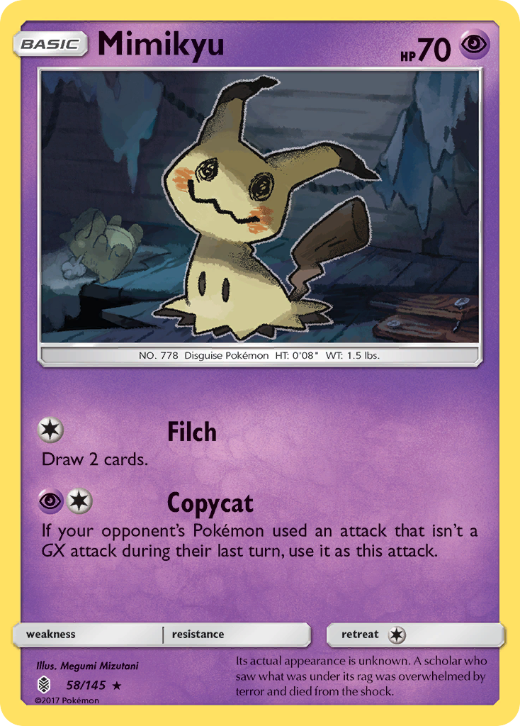 Mimikyu (58/145) [Sun & Moon: Guardians Rising] | Good Games Cannington