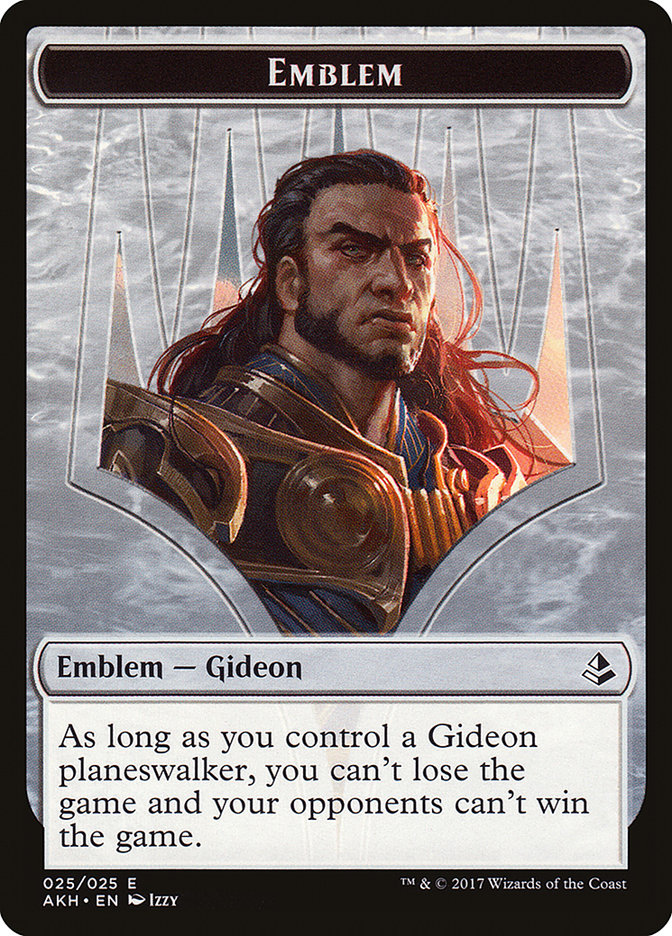 Gideon of the Trials Emblem [Amonkhet Tokens] | Good Games Cannington