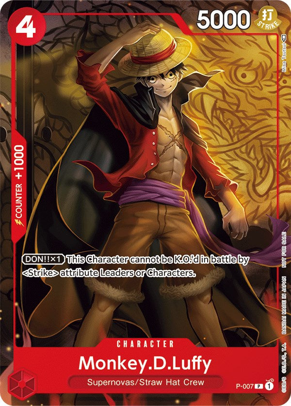 Monkey.D.Luffy (P-007) (Tournament Pack Vol. 1) [One Piece Promotion Cards] | Good Games Cannington