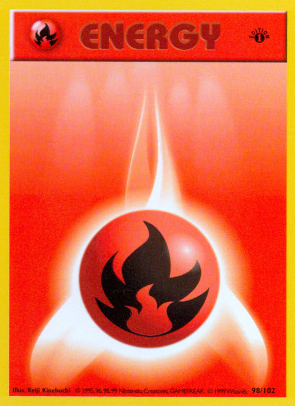 Fire Energy (98/102) (Shadowless) [Base Set 1st Edition] | Good Games Cannington