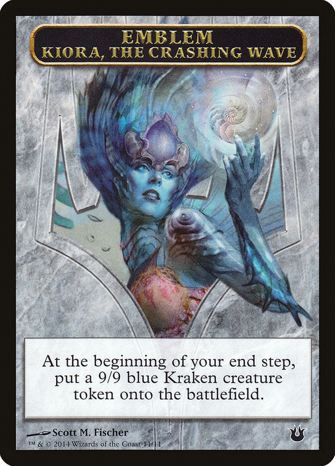 Kiora, the Crashing Wave Emblem [Born of the Gods Tokens] | Good Games Cannington