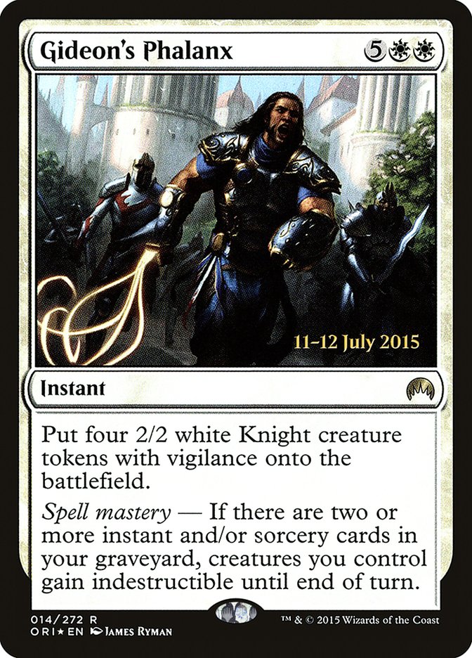 Gideon's Phalanx [Magic Origins Prerelease Promos] | Good Games Cannington
