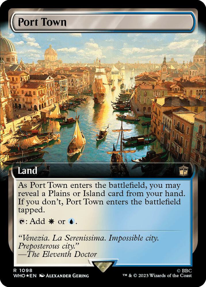Port Town 1098/331 (Universes Beyond: Doctor Who)  - Extended Art Surge Foil | Good Games Cannington