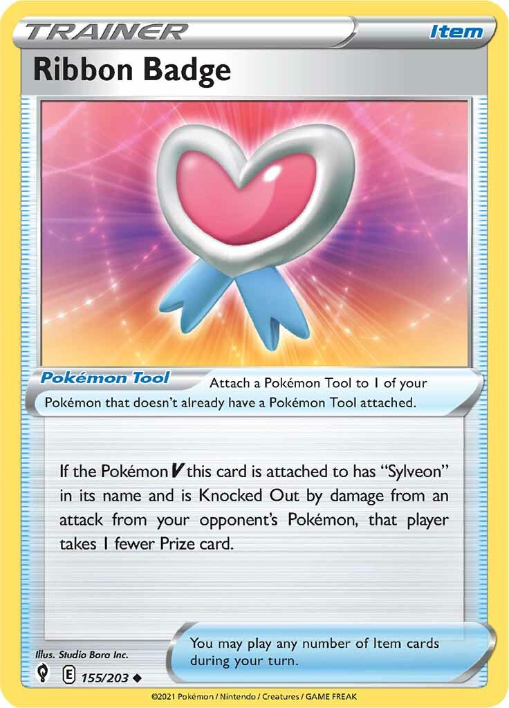 Ribbon Badge (155/203) [Sword & Shield: Evolving Skies] | Good Games Cannington