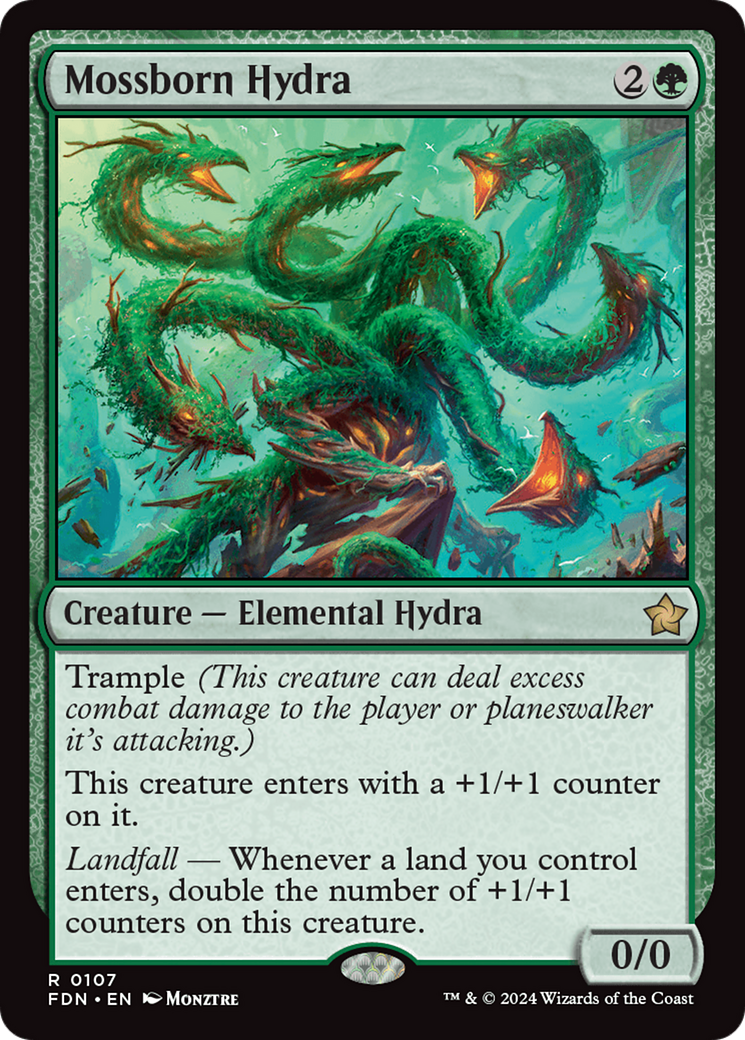 Mossborn Hydra [Foundations] | Good Games Cannington