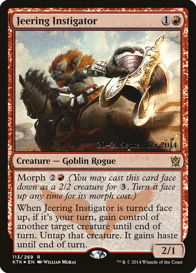 Jeering Instigator [Khans of Tarkir Prerelease Promos] | Good Games Cannington