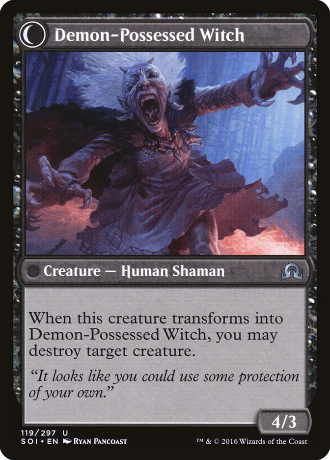 Kindly Stranger // Demon-Possessed Witch [Shadows over Innistrad] | Good Games Cannington