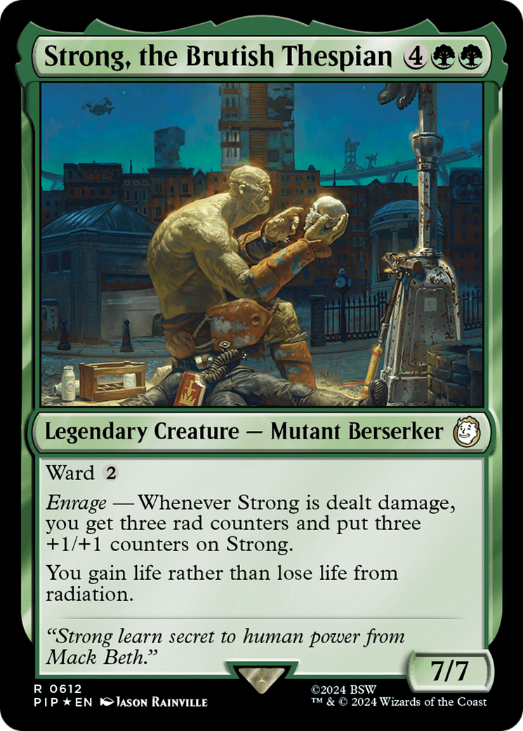 Strong, the Brutish Thespian (Surge Foil) [Fallout] | Good Games Cannington