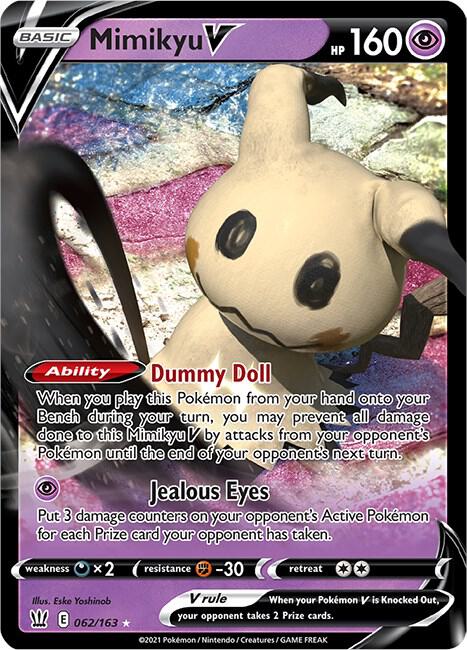 Mimikyu V 062/163 (SWSH05: Battle Styles)  - Holofoil | Good Games Cannington