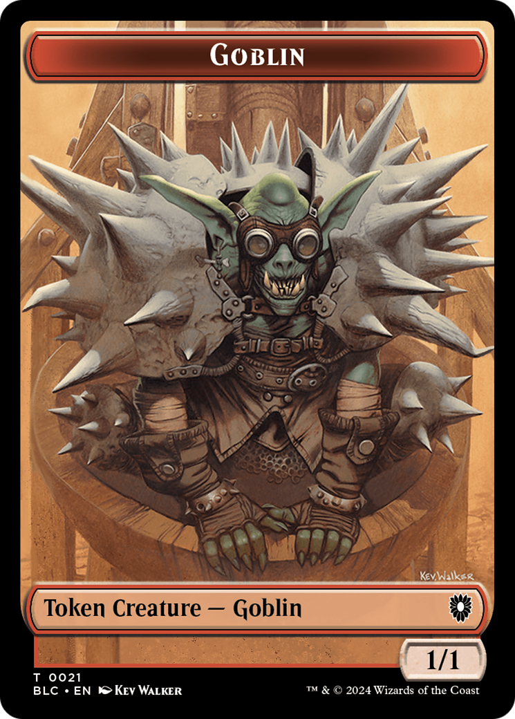 Illusion // Goblin Double-Sided Token [Bloomburrow Commander Tokens] | Good Games Cannington