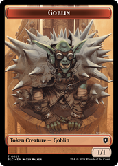 Illusion // Goblin Double-Sided Token [Bloomburrow Commander Tokens] | Good Games Cannington