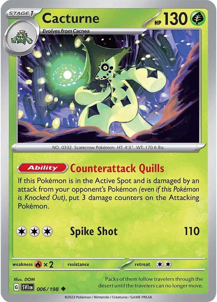 Cacturne (006/198) [Scarlet & Violet: Base Set] | Good Games Cannington