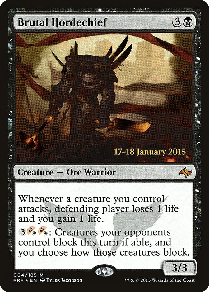 Brutal Hordechief [Fate Reforged Prerelease Promos] | Good Games Cannington