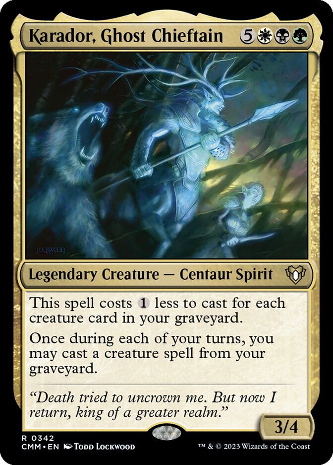 Karador, Ghost Chieftain 342/451 (Commander Masters)  | Good Games Cannington