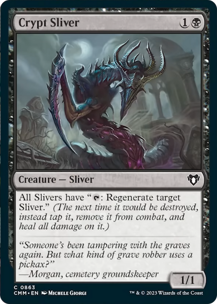 Crypt Sliver [Commander Masters] | Good Games Cannington