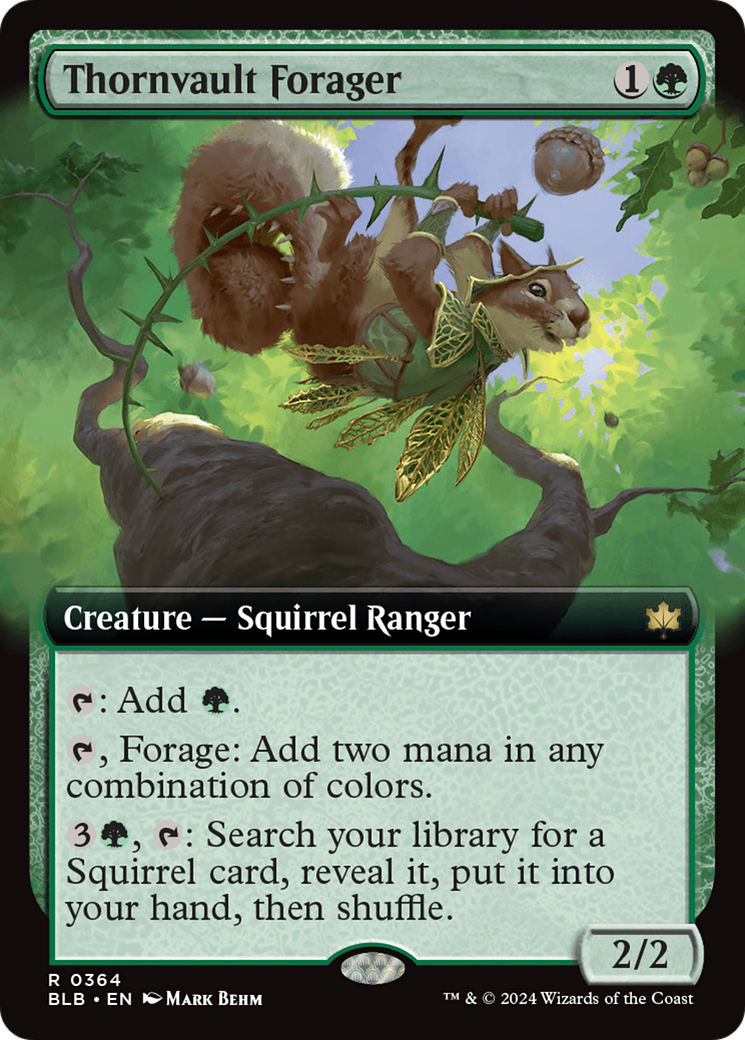 Thornvault Forager (Extended Art) [Bloomburrow] | Good Games Cannington