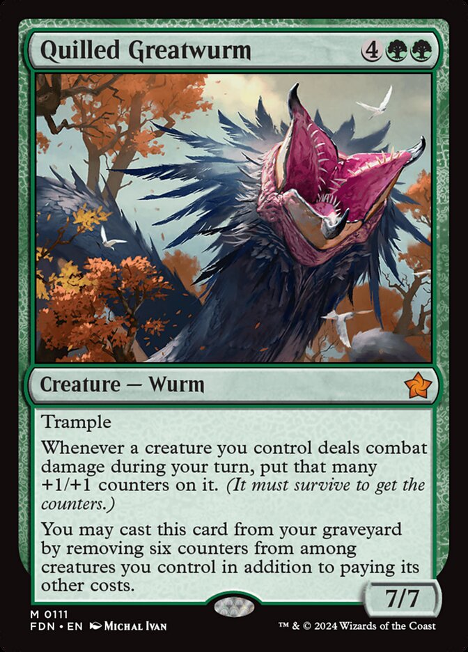 Quilled Greatwurm 111/291 (Foundations)  | Good Games Cannington
