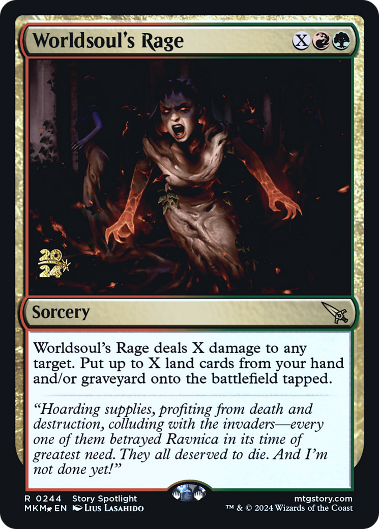 Worldsoul's Rage [Murders at Karlov Manor Prerelease Promos] | Good Games Cannington
