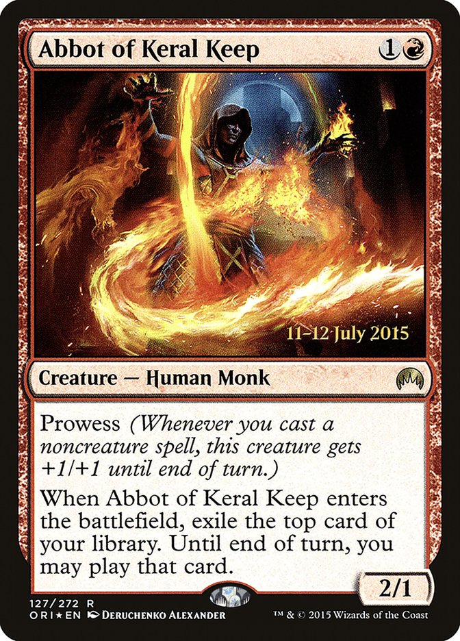 Abbot of Keral Keep [Magic Origins Prerelease Promos] | Good Games Cannington