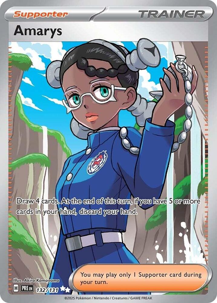 Amarys (132/131) [Scarlet & Violet: Prismatic Evolutions] | Good Games Cannington