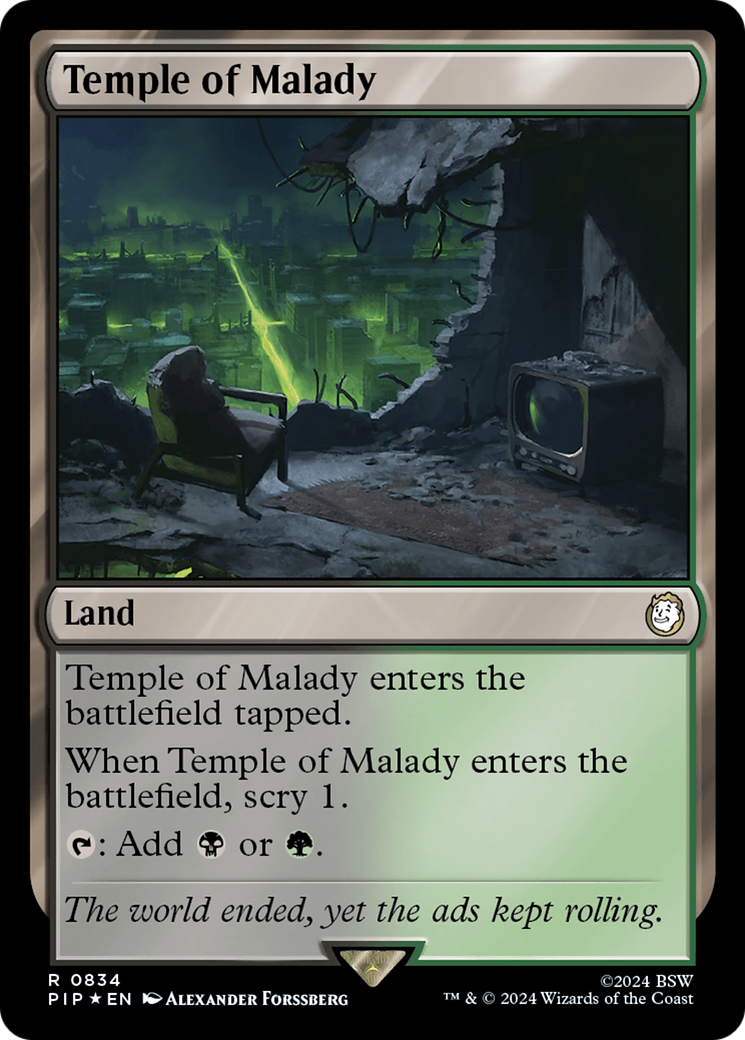 Temple of Malady (Surge Foil) [Fallout] | Good Games Cannington