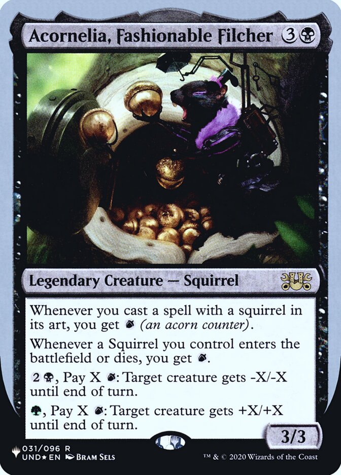 Acornelia, Fashionable Filcher (Unfinity Foil Edition) [The List] | Good Games Cannington