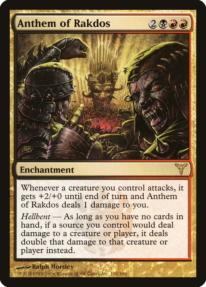 Anthem of Rakdos 102 (Dissension)  | Good Games Cannington