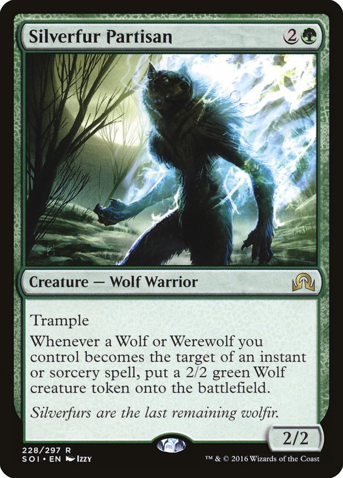 Silverfur Partisan 228/297 (Shadows over Innistrad)  - Foil | Good Games Cannington