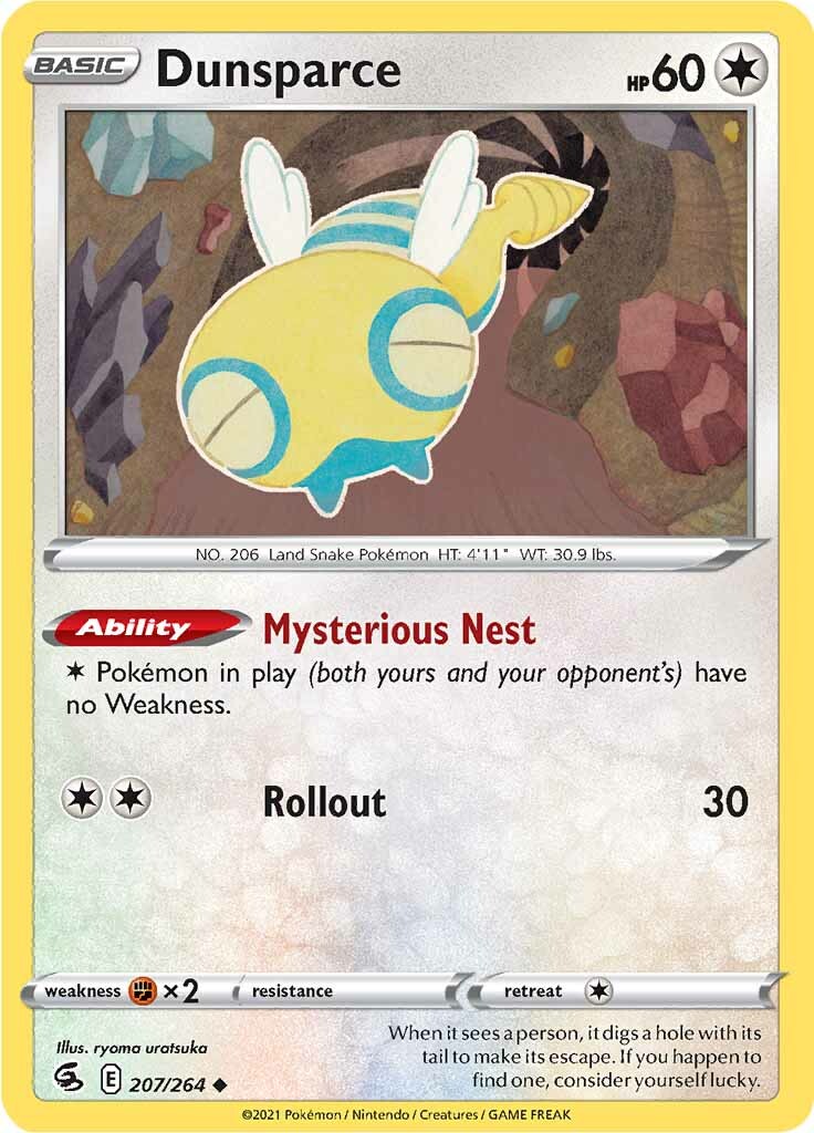 Dunsparce (207/264) [Sword & Shield: Fusion Strike] | Good Games Cannington